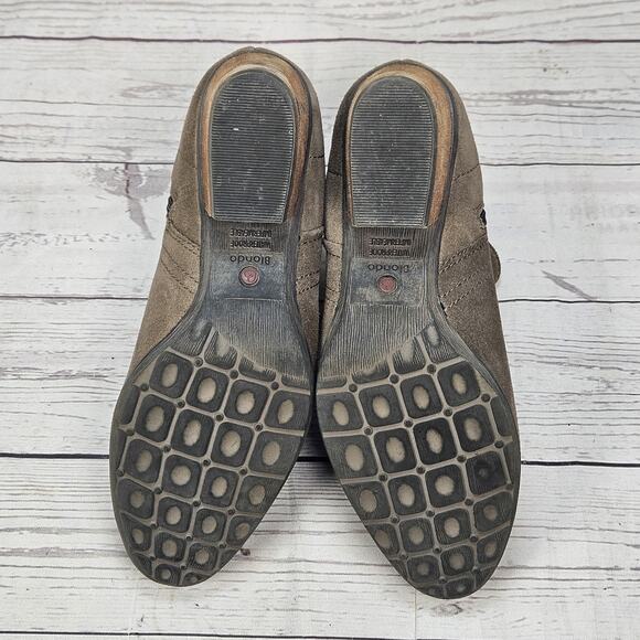 BLONDO BROWN SUEDE LEATHER WATERPROOF ANKLE BOOTS WOMEN SIZE 6.5 M - Picture 5 of 7